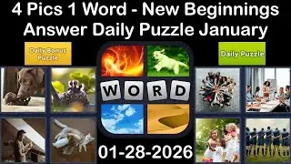 4 Pics 1 Word &ndash; Daily Puzzle Answers 28 January 2026 - New Beginnings #4Pics1Word