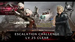 FF7EC Escalation 2B LV25:  Cloud team , No earth No Nier  weapons