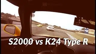 S2000 vs K24 Integra Type R - Laguna Seca Track Battle
