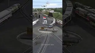 Kereta Api Panjang Melintasi Turntable Persilangan 3 Kereta Api #keretaapi #train #indianrailways