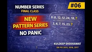 Number Series for Bank Exams | New & Mixed Pattern Series (Final Class)