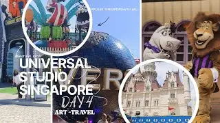 Singapore Day 4 | Artist&rsquo;s Day Out at Universal Studios & Art Store Haul | Art with Sathijaസിംഗപ്പൂർ