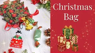 🎄 CHRISTMAS BAG IN STOFFA &ndash; TUTORIAL FACILE + CARTAMODELLO IN 2 MISURE