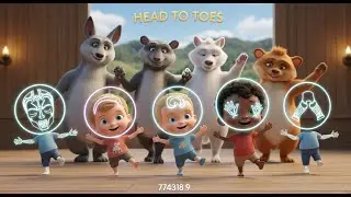 Animal Moves &ndash; Head to Toes | Fun Action & Movement Song for Kids | Nursery Rhymes & Songs