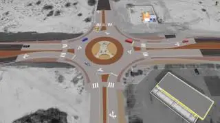 S.R. 372 and Blagg Road Roundabout in Pahrump Simulation
