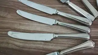 Vintage Silver Knives 🇬🇧. #silverplate #silverplated #epns #epnsa1