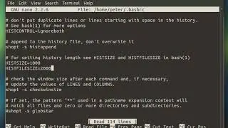 Linux | Increasing Terminal History Length