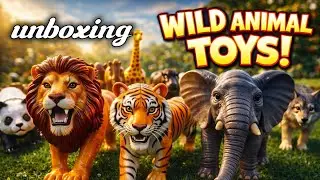 Wild Animal Toys Unboxing 🦁🐯 | Kids Toy Unboxing Fun | Little Explorer