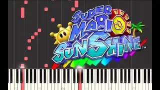 Super Mario Sunshine || Secret Course || Synthesia Piano Tutorial