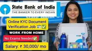 SBI Work from home Job for Fresher😍 | Any Graduate | 18+ Age Are Eligibles | Direct Apply | No Exam