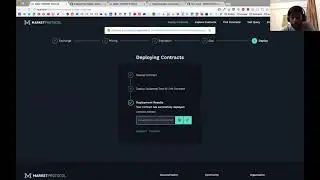 Contract deployment options using the new UI and gas selector