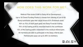 DAISY Referral Plan explained by top leader Jeremy Roma