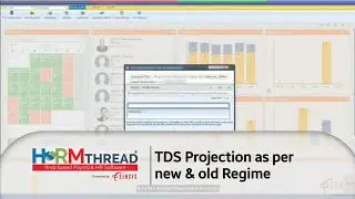 TDS PROJECTION IN HRMTHREAD SOFTWARE AS PER NEW & OLD REGIME | HR Software | Payroll | Sensys