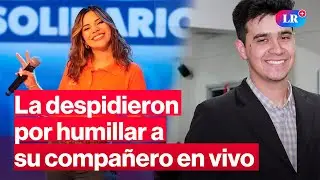 Fernanda Robles, conductora paraguaya de TV, humilla a su compa&ntilde;ero en vivo y la despiden | #LR