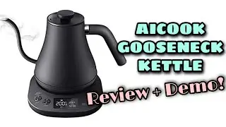 AICOOK Gooseneck Kettle Review + Demo!!