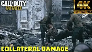 Call of Duty World War II - Collateral Damage Mission | The Battle of Aachen - Immersive Graphics 4K