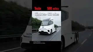Электрогрузовики OTR для дальних перевозок #tesla #windrose