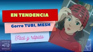 ¿Cómo hacer un GORRO DE MALLA, tubi, casquete, mesh fác8il y en TENDENCIA? 👌