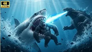 King Kong & Godzilla vs. Sharks: Epic Ocean Battle Unleashed!