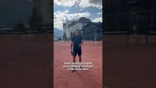 How to play in altitude #tennis #tennisvideo #gstaad #tennistraining
