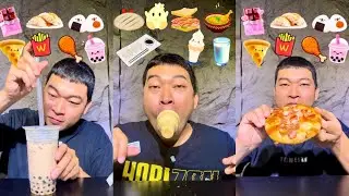 Mukbang | Th&aacute;ch ch&uacute; ăn theo icon n&agrave;y, ASMR emoji Food challenge