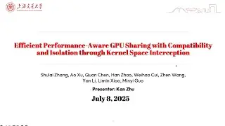 USENIX ATC '25 - Efficient Performance-Aware GPU Sharing with Compatibility and Isolation through...