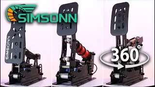 SIMSONN PLUS X Pedals | 360&deg; close-up view [SIM RACING HARDWARE]