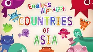 Endless Alphabet #29 - Learn to Spell Countries of Asia with Talking Letters | Originator Games