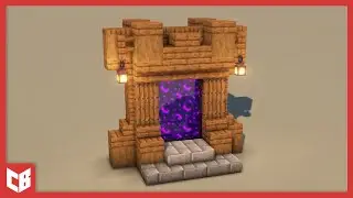 How to Build a Medieval Nether Portal in Minecraft #short