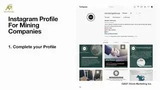 Twitter, Facebook, and Instagram Accounts For Mining Companies - Stock Marketing Online Webinar