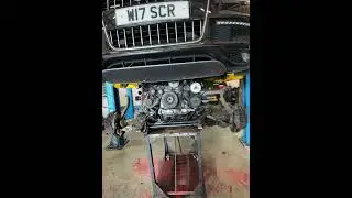 Audi Q7 Engine Gets Dropped For Repairs