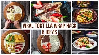 6 Trending Wrap hack ideas with leftover -  Viral Tortilla Wrap Hack  - TikTok Viral Recipe