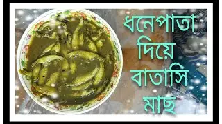 Batashi mach ranna llChota mach ranna l ধনেপাতা দিয়ে ছোট মাছ রান্না