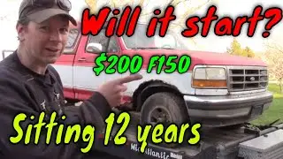 Заведётся ли он? Ford F150 за 200 долларов, простоявший 12 лет: ремонт в гараже, вдохновлённый те...