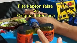 Diferença fita kapton falsa e original 