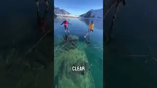 When winter turns lakes into natural skating rinks. #shorts