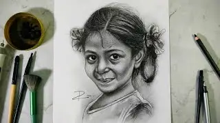 From Basic Sketch to Realistic Masterpiece ✅ #art #drawing 