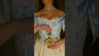 Antique 1920s Gold Perfume Bottle & Royal Jewelry ✨💙 | Vintage Aesthetic #ViralShorts #AntiqueFinds