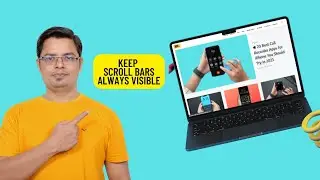 How to Make Scroll Bars Always Visible in macOS 13 Ventura on Mac