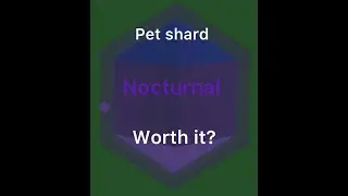 pet shard nocturnal worth it? GROW A GARDEN ROBLOX