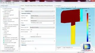 COMSOL gif - Coupling Subsurface Flow and Geochemical Processes - Reactive Solute Transport