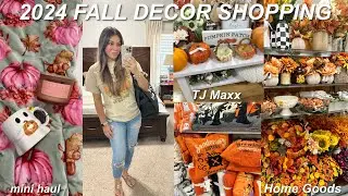 Fall decor 2024 shop with me🍂 TJ Maxx, Home Goods, romanticizing a summer day, summer day in my life