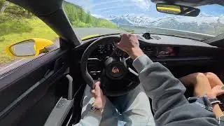 PORSCHE GT3 | Mountain Pass | Raw Sound | Pov 4K