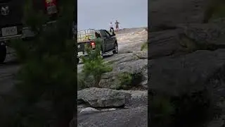Diving up Stone Mountain service road