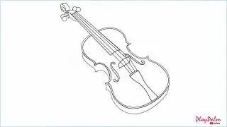 How to draw Violin