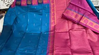 Festival special semi kanjivaram pattu sarees both sides elephant weaving borders 999fs 9182169924