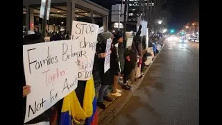 Митинг против ICE (Иммиграционной и таможенной службы США), Морристаун, Нью-Джерси, 13 января 202...