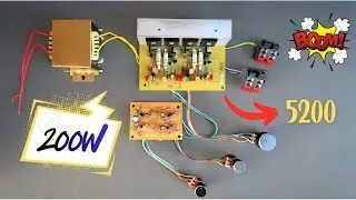How to make a 200w audio amplifier using 5200 board | Complete A to Z