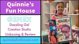 Gemex Dazzling Gem Creation Studio Unboxing and Review at Quinnie's Fun House