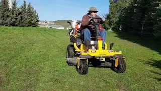 Cub Cadet ZTS1 First Mow at Emmanuel Lutheran 2024 Part 2